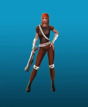 A space pirate Stock Illustration