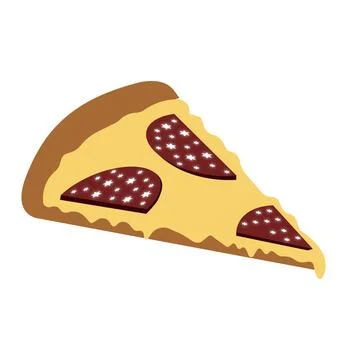 Space pizza slice Stock Illustration