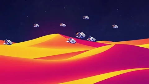 Space Plane: Spaceship through the Universe Stock Footage 305433994