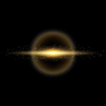 Space with planet, galaxy on a transparent background illustration in vector Stock Illustration