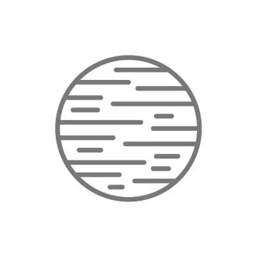 Space planet line icon. 스톡 일러스트