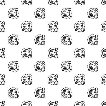 Space planet pattern seamless Stockillustratie