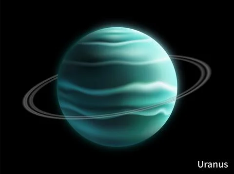 Space planet. Saturn surface. Cosmic sphere. Astronomy science. Galaxy explor Stock Illustration