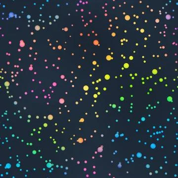 Space points seamless pattern. Stock Illustration