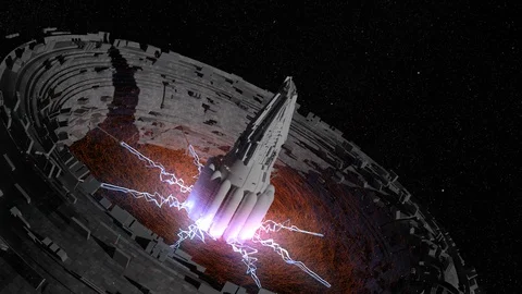 Space Portal Stock Footage 124384291