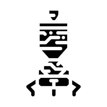 Space probe aeronautical engineer glyph icon vector illustration Stock Illustration