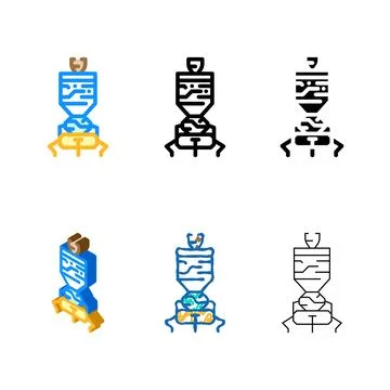 Space probe aeronautical engineer range color icon vector 스톡 일러스트