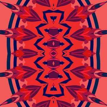 Space pulsar core inspired kaleidoscopic ornamental pattern with dark void, mage Stock Illustration