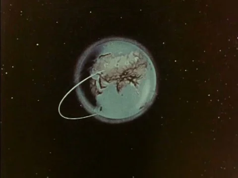 The Space race develops between the United States and the Soviet Union in the Stock Footage 74742015