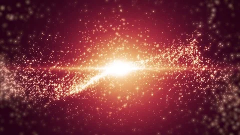 Space red background with particles. Space orange dust with stars. Sunlight o 스톡 동영상 82449498