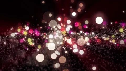 Space red background with particles. Space orange dust with stars on black ba 動画素材 82462566