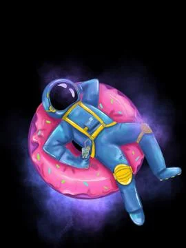 Space relaxation Stock Illustration