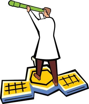 Space research Stock Illustration