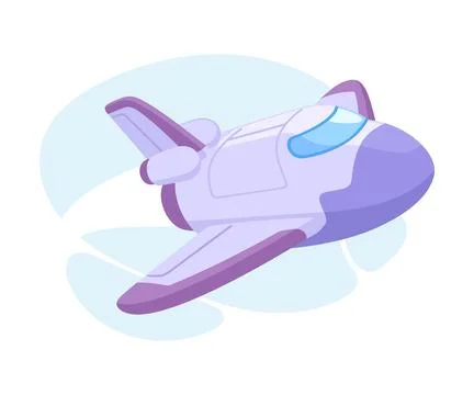 Space Rocket and Shuttle for Cosmos Exploration Vector Illustration Stock Illustration