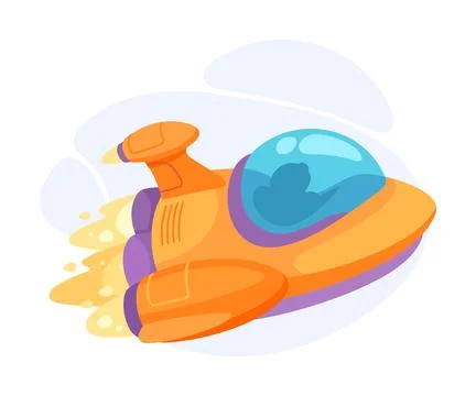 Space Rocket and Shuttle for Cosmos Exploration Vector Illustration Illustrazione stock