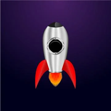 Space rocket, Creative idea, Rocket background Stock Illustration