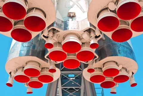 Space rocket engine Stock Photos