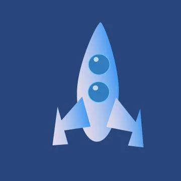 Space rocket icon Stock Illustration