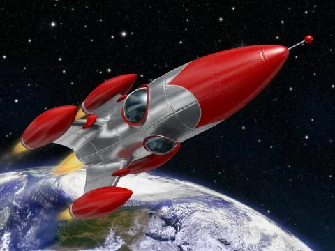 Space rocket Stock Illustration