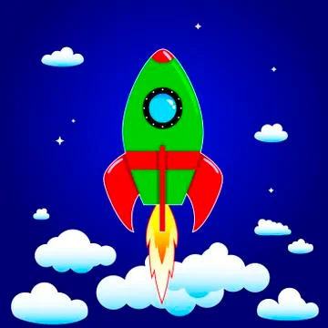 Space  rocket Stock Illustration