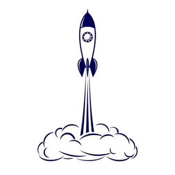 Space rocket Stock Illustration