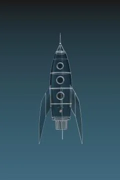 Space rocket Stock Illustration