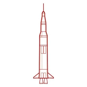Space Rocket Stock Illustration