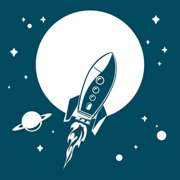 Space rocket Stock Illustration