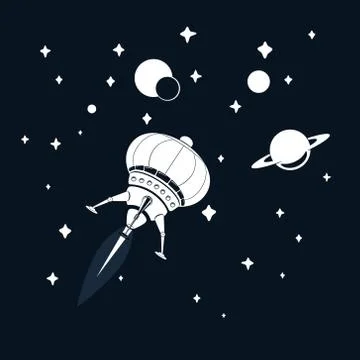 Space Rocket 스톡 일러스트