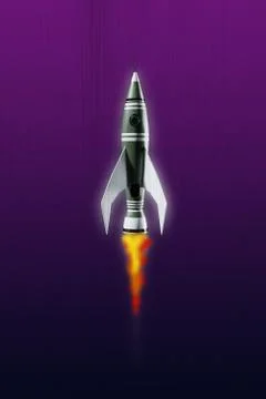 Space rocket Stock Illustration