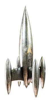 Space rocket isolated on white background Stock Illustration