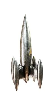 Space rocket isolated on white background Stock Illustration