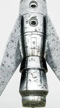 Space rocket isolated on white background Stock Illustration