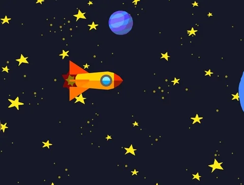 Space Rocket Journey 2 Stock-Footage 119924141