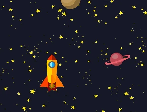 Space Rocket Journey 3 Stock-Footage 119926806