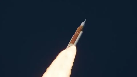 Space rocket launch heading into  the sky. Stock Footage 333794710