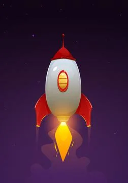Space Rocket Launch Stock Illustration
