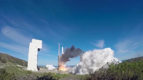 Space rocket launching into space 1 Stock Footage 225920479