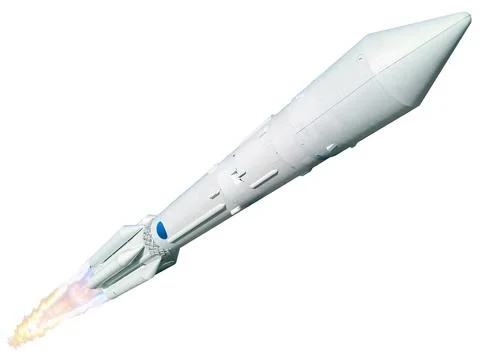 Space rocket lift off Illustrazione stock