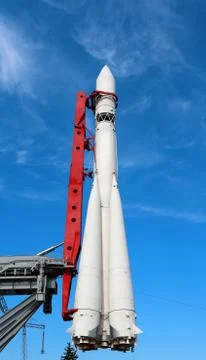 Space rocket at the Moscow Stock Photos