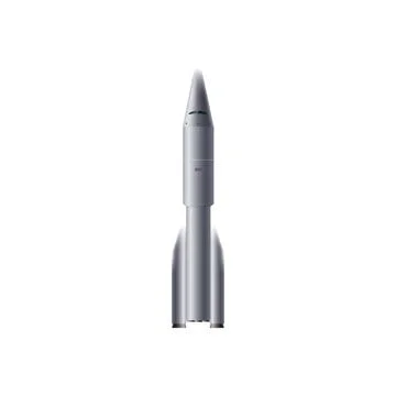 Space rocket or launching spacecraft, realistic vector illustration isolated. Illustrazione stock