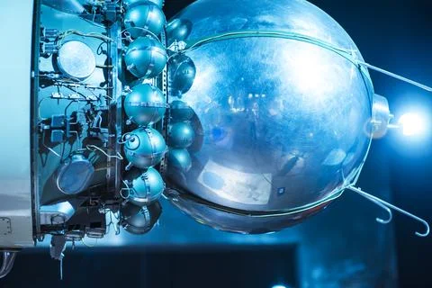 Space rocket at the poligon Stock Photos