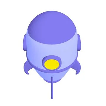 Space Rocket Ship. 3d illustration. Stock Photos
