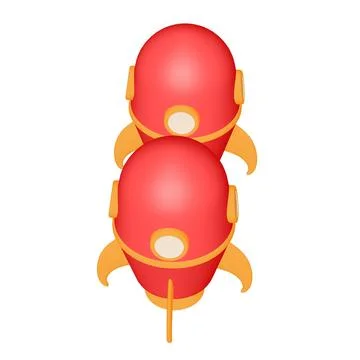 Space Rocket Ship. 3d illustration. Stock Photos