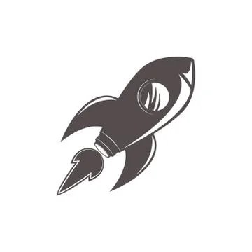Space rocket ship icon Stock Illustration