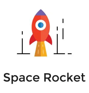 Space Rocket Vector Stock Illustration