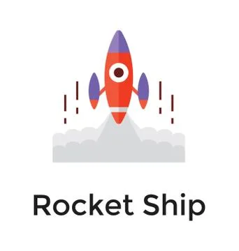 Space Rocket Vector Stock Illustration
