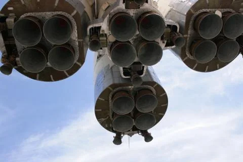 Space rocket vehicle Stock Photos