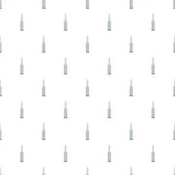 Space rockets launching seamless repeating pattern background Stock Illustration