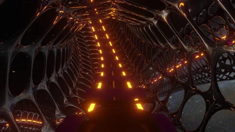 Space Roller Coaster Stock Footage 296336008